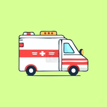 Photo for An ambulance car vector illustration - Royalty Free Image