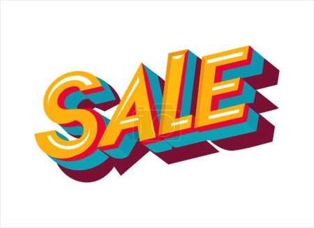 Photo for The word sale is in a 3d style - Royalty Free Image