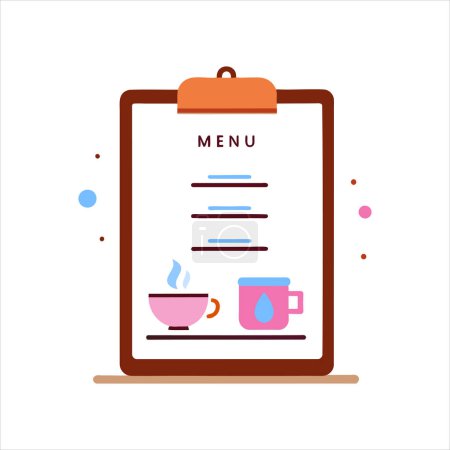 Photo for Vector Illustration of a Coffee Shop Menu Design - Royalty Free Image