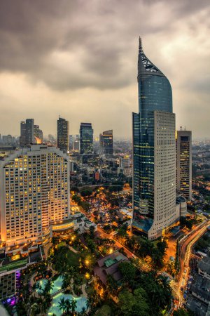 Photo for Jakarta officially the Special Capital Region of Jakarta, is the capital of Indonesia. Jakarta is the center of economics, culture and politics of Indonesia. 22 05 2023 - Royalty Free Image