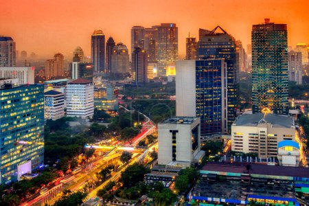 Téléchargez les photos : Jakarta est officiellement la capitale spéciale de Jakarta, capitale de l'Indonésie. Jakarta est le centre économique, culturel et politique de l'Indonésie. 22 05 2023 - en image libre de droit