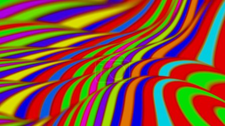 Rainbow bright pattern.Wavy, striped surface.