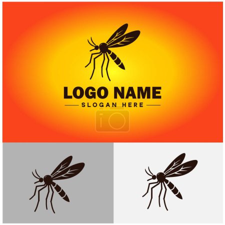 Illustration for Mosquito logo vector art icon graphics for business brand icon mosquito logo template - Royalty Free Image