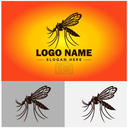 Illustration for Mosquito logo vector art icon graphics for business brand icon mosquito logo template - Royalty Free Image