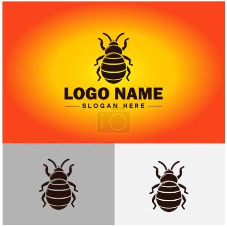 Téléchargez les illustrations : Graphismes d'icône d'art vectoriel de logo de punaise de lit pour modèle de logo de punaise de lit - en licence libre de droit