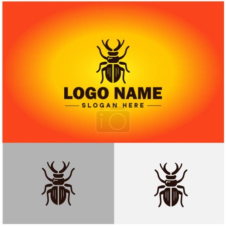 Weevil insect pest logo vector art icon graphics for business brand icon weevil logo template