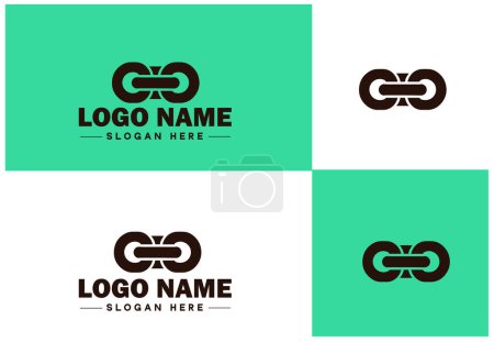 Kettensymbol Logo Vektor Grafiken für Business Brand App Symbol Kettenlogo Vorlage