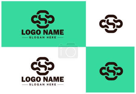 Chain icon logo vector art graphics for business brand app icon Chain logo template