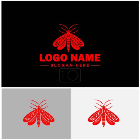 Icono del logotipo de la mosca de la linterna vector para la marca de negocio icono de la aplicación Linterna Insecto abeja logotipo plantilla