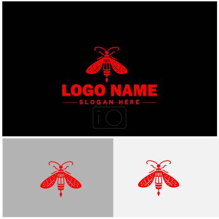 Lanternfly logo icon vector for business brand app icon Lanternfly Insect bee logo template