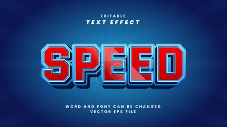 Illustration for Speed editable text effect - Royalty Free Image