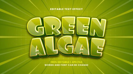Foto de Efecto de texto editable de algas verdes en estilo 3d moderno - Imagen libre de derechos