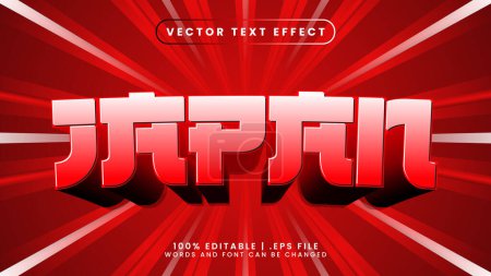 Japan text effect editable asia and temple text style