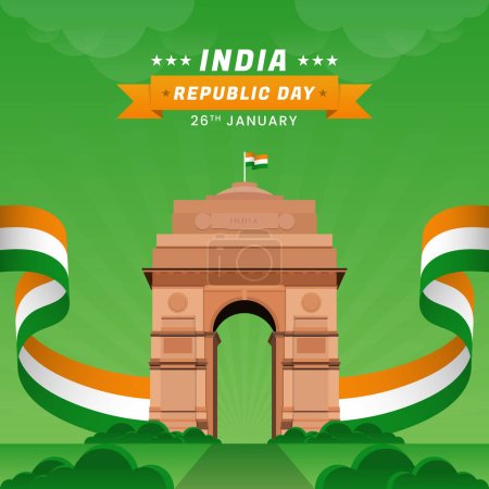 Ilustración de Día de la república de la India - Imagen libre de derechos
