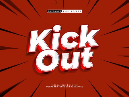 kick out editable text effect