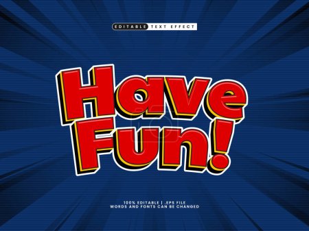 have fun editable text effect