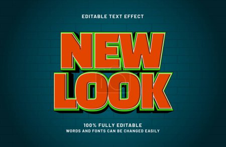 nouveau look 3d effet de texte modifiable