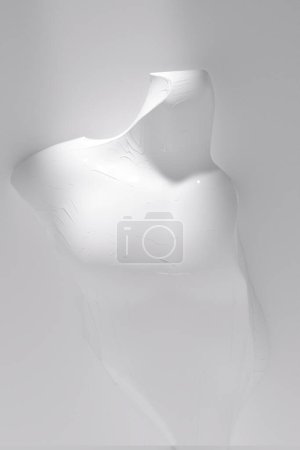 Abstract male body 3d render