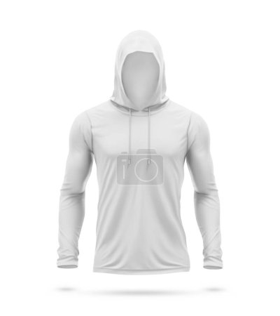 Photo for Front Hooded T-shirt on white background - Royalty Free Image