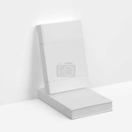 Photo for Book Mockup with Label on white background - Royalty Free Image