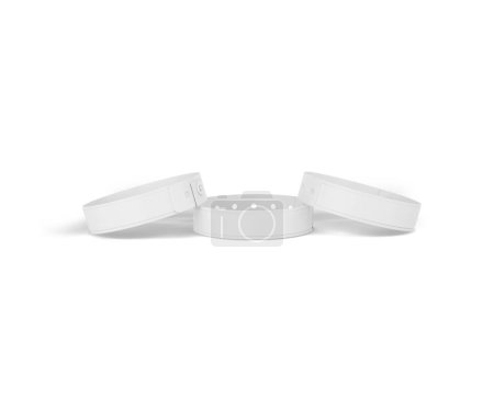 adjustable wristband mockup on white background