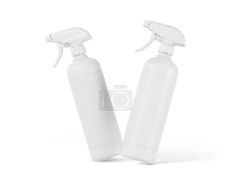 Photo for Bottles Cleaners on white background - Royalty Free Image