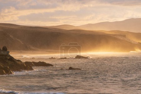Photo for Sunset view of Fuerteventura coast in La Pared - Royalty Free Image