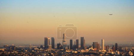 Foto de Centro de Los Ángeles visto desde Mulholland Drive - Imagen libre de derechos