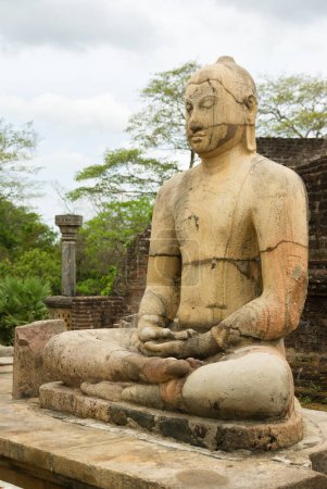Téléchargez les photos : Statue de Bouddha à Vatadage, Polonnaruwa, Sri Lanka - en image libre de droit