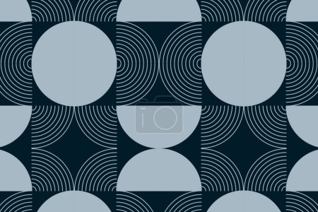 Photo for Easter eggs pattern on dark blue background - Royalty Free Image