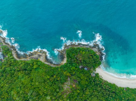 Photo for Aerial top view of Freedom beach Patong, Phuket - Royalty Free Image