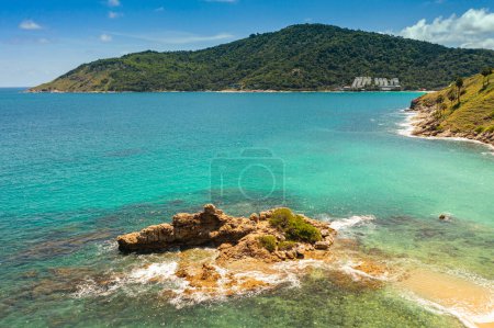 Photo for A small island surrounded with blue sea at Yanui beach Phuket - Royalty Free Image