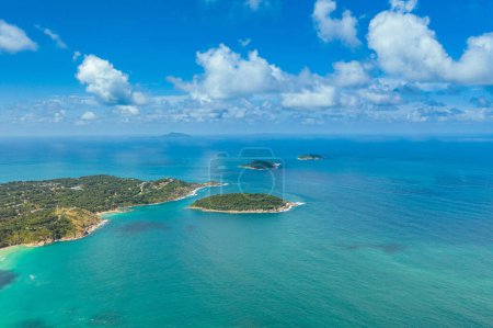 Photo for Man island surrounded with blue sea at Promthep cape Phuket - Royalty Free Image