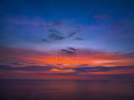 Photo for Aerial view amazing sky at sunset - Royalty Free Image