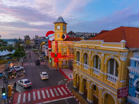Téléchargez les photos : Phuket,Thailand-December,31,2023: celebrations events in Phuket Town to attract tourists - en image libre de droit
