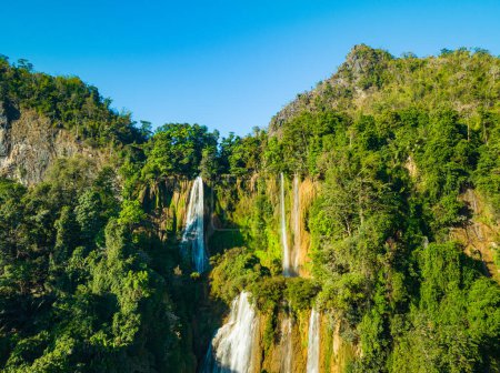 Photo for Aerial View The most beautiful waterfalls in Thailand - Royalty Free Image
