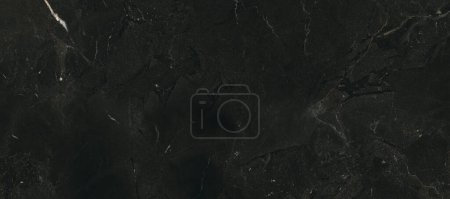 Foto de Patrón natural de textura de mármol blanco y negro para el diseño de interiores o productos. Fondo oscuro abstracto - Imagen libre de derechos