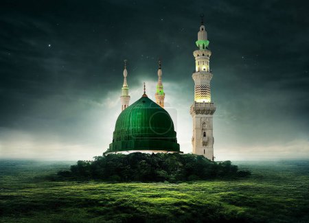 Foto de Masjid Nabawi - Mezquita del Profeta en Madinah al-Munawwarah. - Imagen libre de derechos