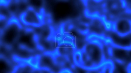 Téléchargez les photos : Réseau neuronal bleu éthéré dans le style de cartographie thermique infrarouge - en image libre de droit