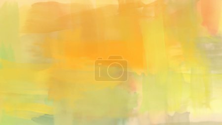 Yellow Ochre Dreams Abstract Background Watercolor Paint Style