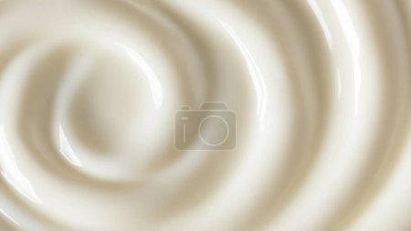 Glossy Cream Swirl Abstract Background