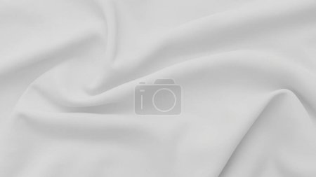 White Fabric Background with Soft Wrinkles