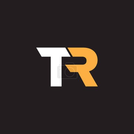 Ilustración de Logo TR: Diseño audaz y memorable para su marca - Imagen libre de derechos