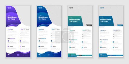 Bundle Medical Roll-Up Or Dl Flyer And Rack Card Design Template For Your Business