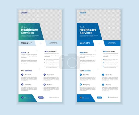 Medical Roll-Up Or Dl Flyer And Rack Card Design Template For Your Business