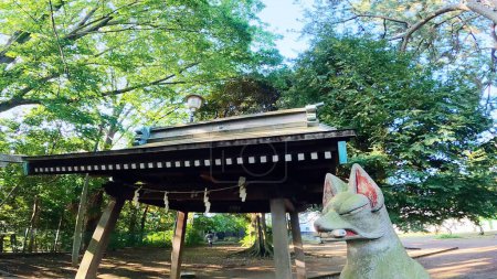 Photo for Inari Shrine/Taka Inari Shrine in Sakuradai, Nerima Ward, Tokyo, JapanIt is estimated that he was worshiped as the guardian deity of the three lay families of Shimonerima Village from around 1822. There is a legend about a giant snake - Royalty Free Image
