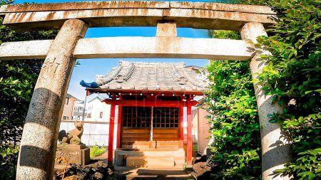 Torii and shrine of Shimojuku Inari Shrine, a shrine located near Kawagoe Kaido in Nerima Ward, Tokyo, Japan it is known that it was enshrined in Shimonerima Village Boarding House (here) at the latest in 1792.https://youtu.be/ibo3th1uZr4