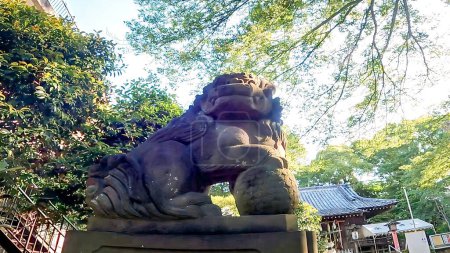 Photo for Guardian dogHikawadai Hikawa Shrine, a shrine located in Hikawadai, Nerima Ward, Tokyo, Japanhttps://youtu.be/qL8HXG9_Xfc - Royalty Free Image