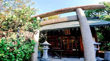 Foto de Tokyo Tsukuda Precintos del santuario de Sumiyoshi Santuario de Ryu Santuario.Sumiyoshi, un santuario ubicado en Tsukuda, Chuo-ku, Tokio, Japón - Imagen libre de derechos