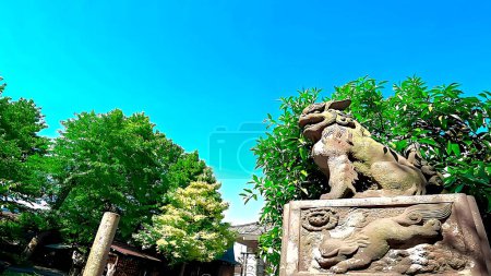 Photo for A shrine amidst fresh greenery: Wakamiya Hachimangu Shrine in Kawasaki City - Royalty Free Image